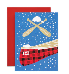 Holiday Canoe Greeting Card | Wendy Tancock