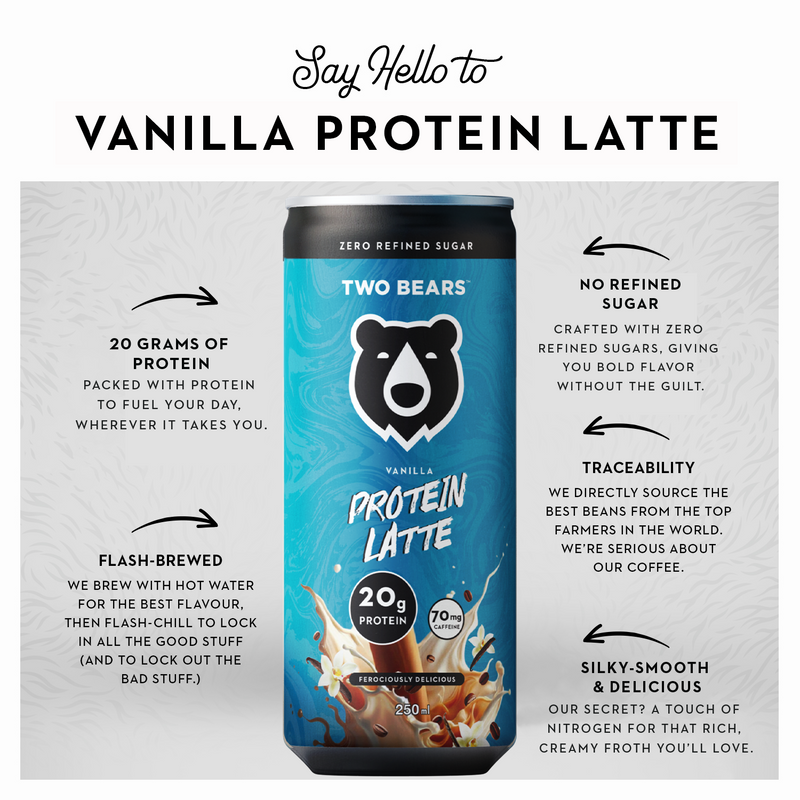 Vanilla Protein Latte | Two Bears