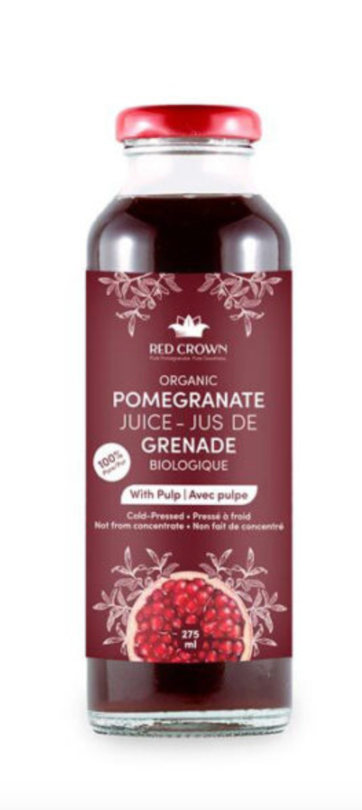 Organic Pomegranate Juice with Pulp (275ml) | Red Crown