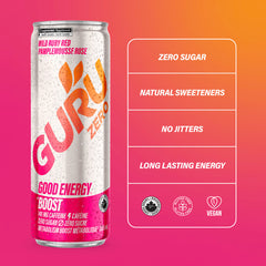 Zero Wild Ruby Red Energy Drink | GURU Organic Energy