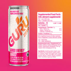 Zero Wild Ruby Red Energy Drink | GURU Organic Energy