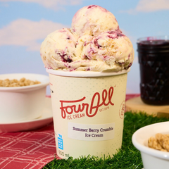 Summer Berry Crumble | Four All Ice Cream
