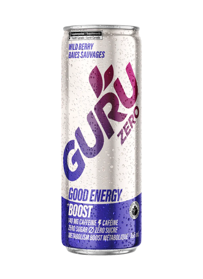 Zero Wild Berry Energy Drink | GURU Organic Energy