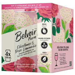 4-Pack Elderflower & Rose Lemonade | Belvoir Farm