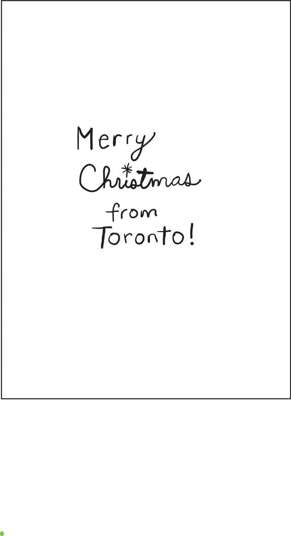 Toronto Christmas Streetcar Greeting Card | Wendy Tancock