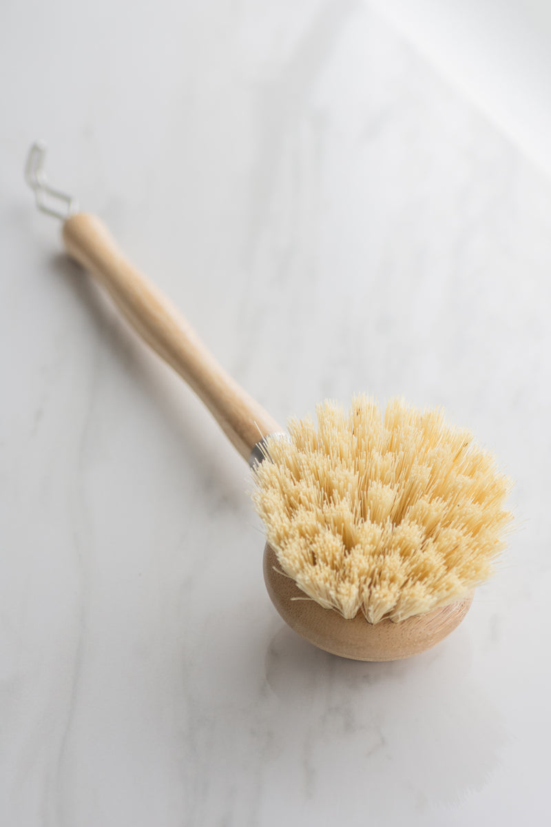CASA AGAVE® Long Handle Dish Brush with Replaceable Head | No Toe Life