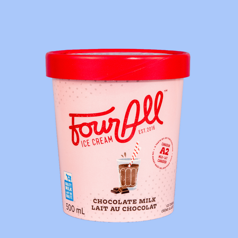 Chocolate Milk Ice Cream | Four All Ice Cream