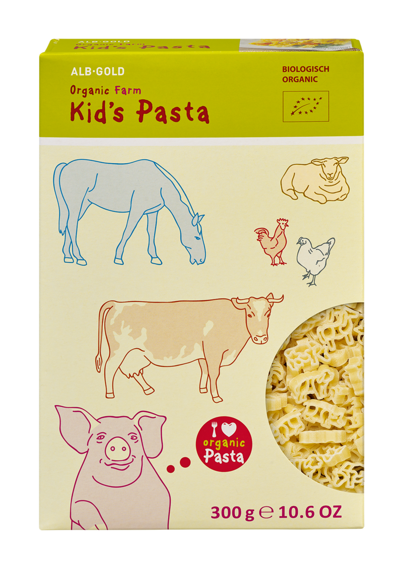 Organic Farm Animals Kid's Pasta | ALB-GOLD