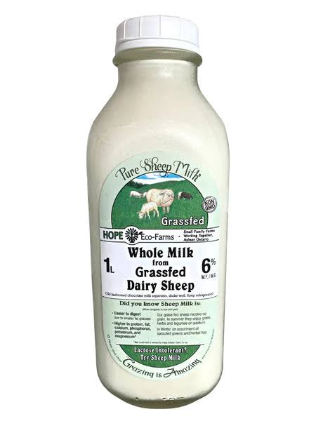 Whole Sheep Milk | Hope Eco Farms