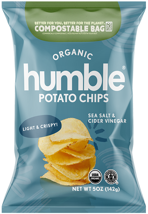 Sea Salt & Cider Vinegar Chips | Humble Chips
