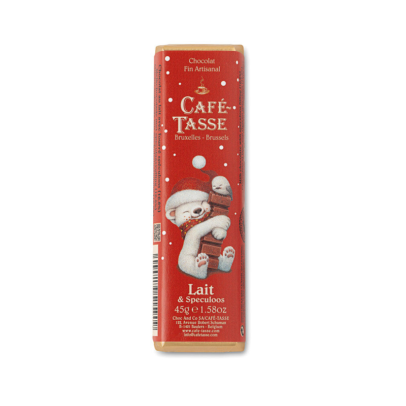 Milk & Speculoos Chocolate Bar | Cafe Tasse