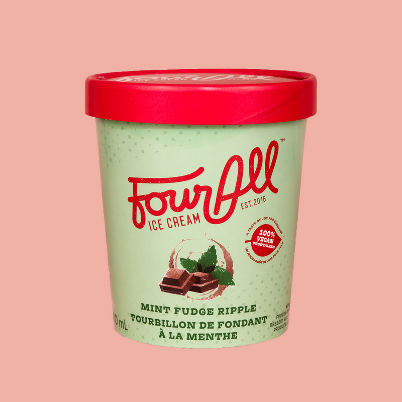 Mint Fudge Ripple Ice Cream | Four All Ice Cream