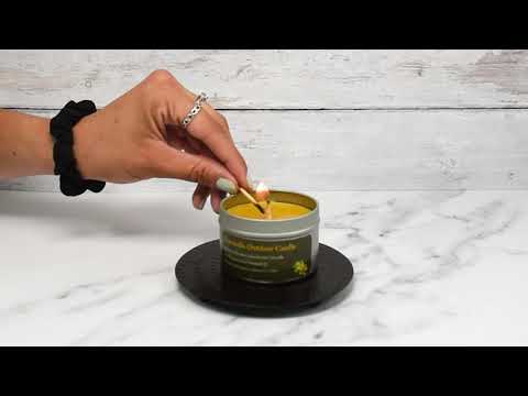 Natural Beeswax Emergency Candle Tin | Honey Candles