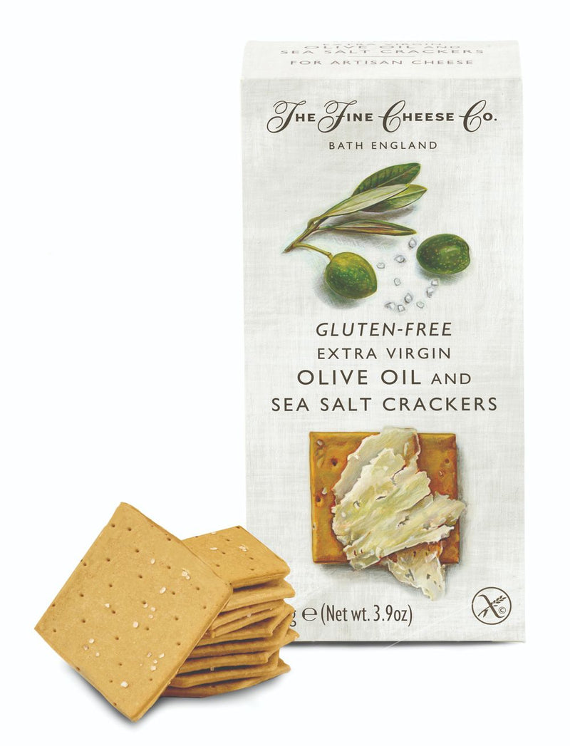 Gluten Free Extra Virgin Olive Oil & Sea Salt Crackers | Fine Cheese Co.