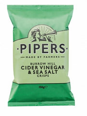 Burrow Hill Cider Vinegar & Sea Salt Crisps | Pipers Crisps