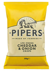Lye Crossed Cheddar & Onion Crisps | Pipers Crisps