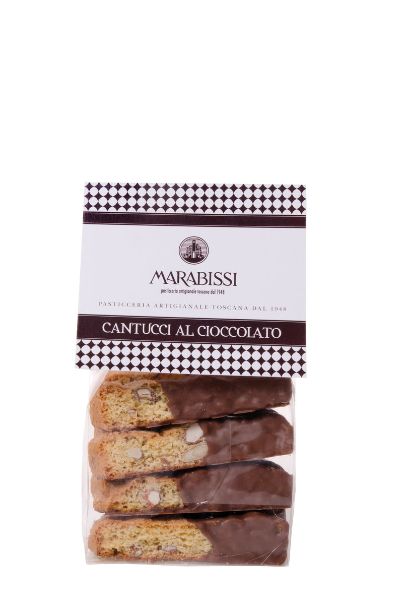 Cantucci Chocolate Dipped with Almonds | Marabissi