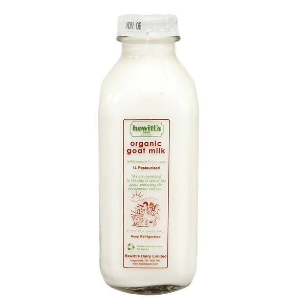 Organic Goat Milk, Hewitt's Dairy