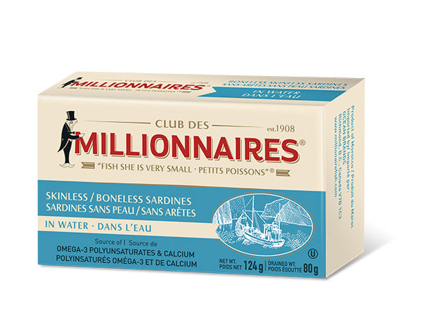 Skinless Boneless Sardines in Water | Club des Millionaires