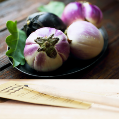 Rosa Bianca Eggplant Seeds | Matchbox Seed Co.