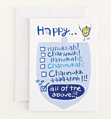 Happy Hanukkah Greeting Card | Wendy Tancock