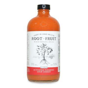 Activated Turmeric, Ginger & Sour Cherry Elixir | Root to Fruit