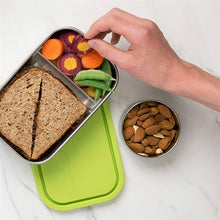 Divided Rectangle Lime Lunch Container | U-Konserve