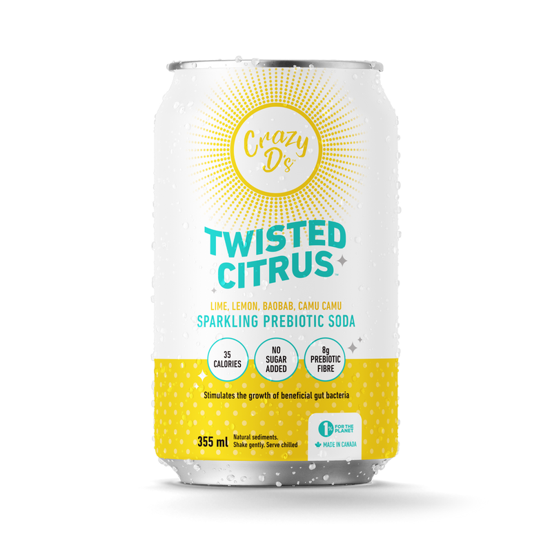 Twisted Citrus Prebiotic Soda | Crazy D's