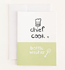 Chief Cook Valentine’s Day Greeting Card | Wendy Tancock