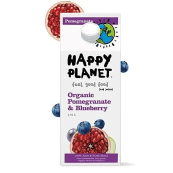 Organic Pomegranate & Blueberry Juice | Happy Planet