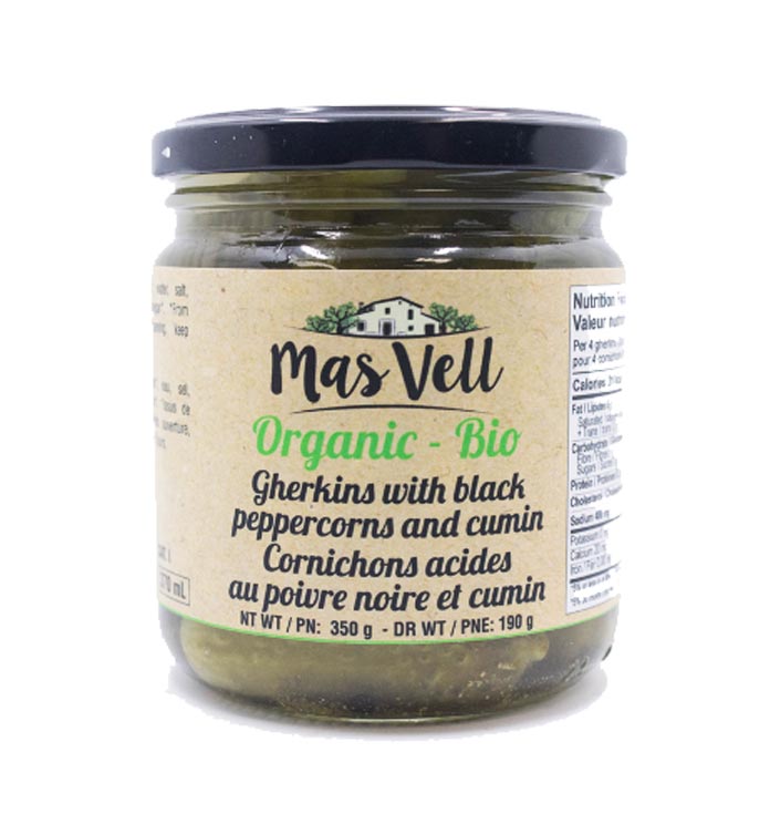 Gherkins with Black Peppercorns & Cumin | Mas Vell