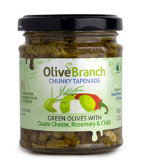 Green Olive Tapenade with Goats Cheese, Rosemary & Chilli | Olive Branch