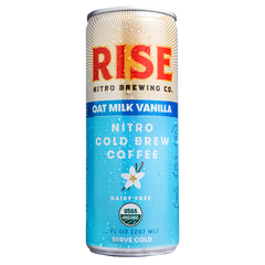 Oat Milk Vanilla Nitro Latte | Rise Brewing Co.