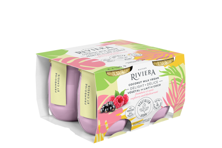 Vegan Delight Raspberry Blackcurrant Flavoured Coconut Yogurt | Riviera