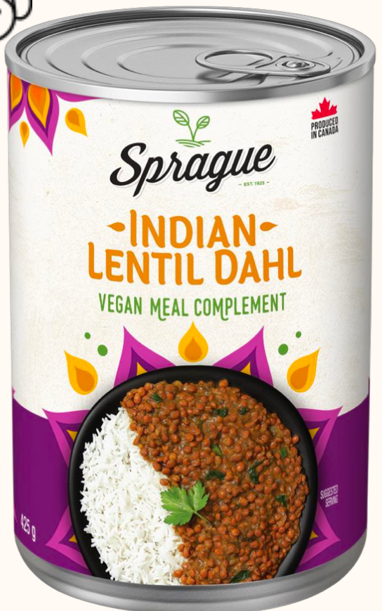 Indian Lentil Dahl Vegan Meal Complement