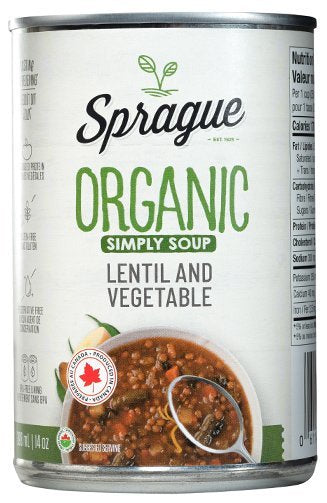 Organic Lentil & Vegetable Soup | Sprague