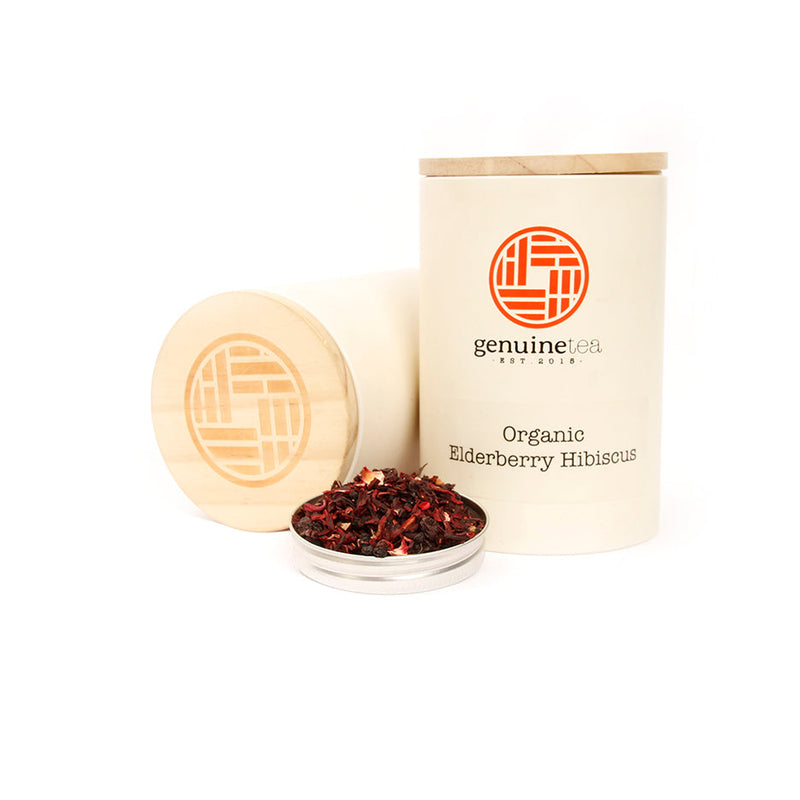 Organic Elderberry Hibiscus Tea | Genuine Tea (355ml)