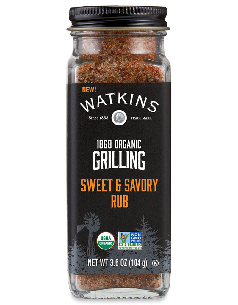 Image of glass jar containing Watkins’ Sweet & Savory Spice Mix