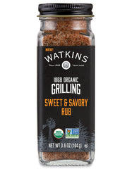 Image of glass jar containing Watkins’ Sweet & Savory Spice Mix